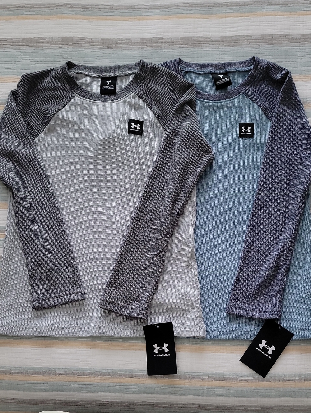 Under Armour Kid’s Crewneck Waffle Knit Raglan Sleeve Long Sleeve Tops